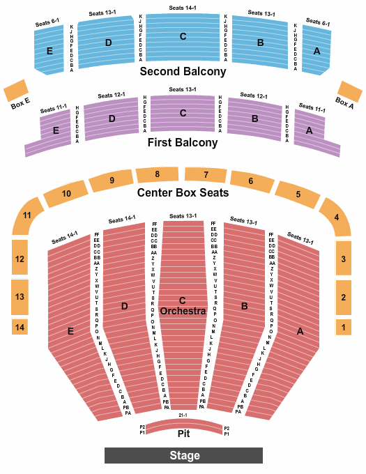 Find your seats with this Keller Auditorium Seating Chart