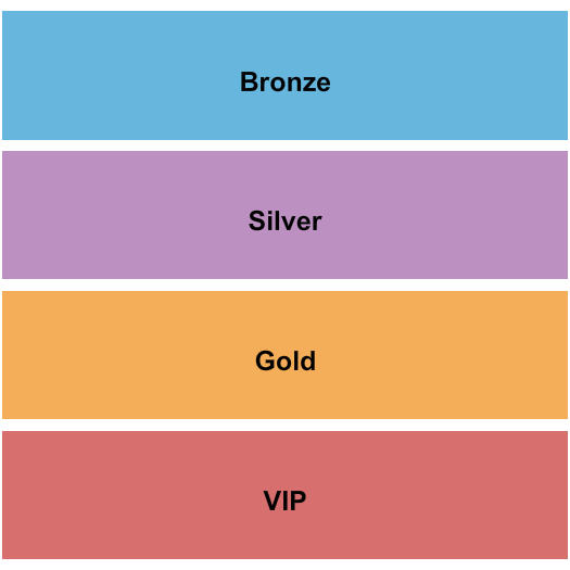 Kelowna Community Theatre GA by Level Seating Chart