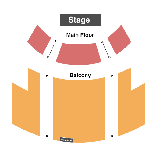 Kelsey Theatre At Mercer End Stage Seating Chart