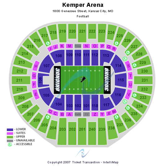 Hy-Vee Arena Arena Football Seating Chart