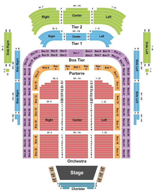 Nationals Concert Seating Chart