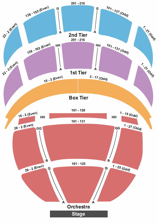 Kennedy Center Opera House Seating Chart Washington