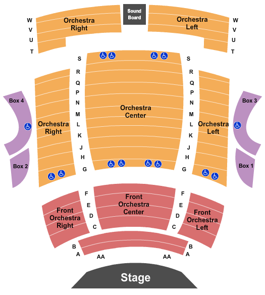 Kennedy Center Terrace Theater Endstage Seating Chart