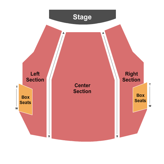 Kenneth J. Minnaert Center for the Arts End Stage Seating Chart