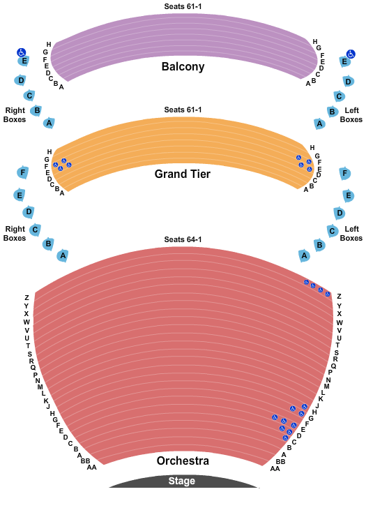 Kentucky Center Whitney Hall Seating Chart Louisville