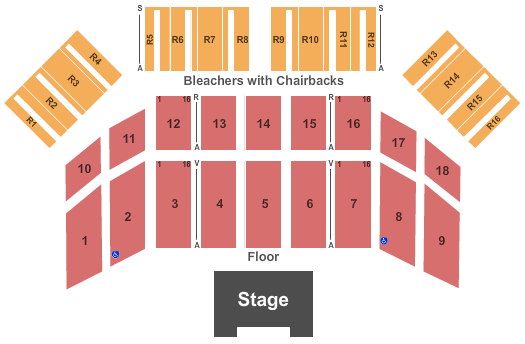 Kentucky International Convention Center Endstage - Concert Seating Chart