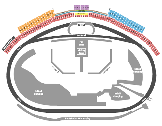 Kentucky Speedway Seating Map