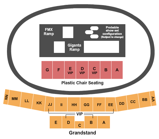 Kern County Raceway Park Nitro Circus Seating Chart