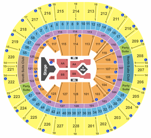 Climate Pledge Arena Adele Seating Chart