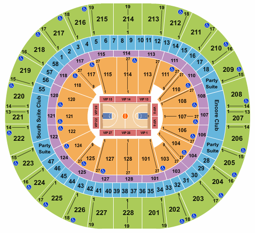 Climate Pledge Arena Basketball Seating Chart