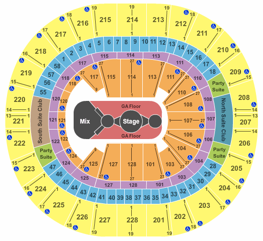 Climate Pledge Arena Carrie Underwood Seating Chart