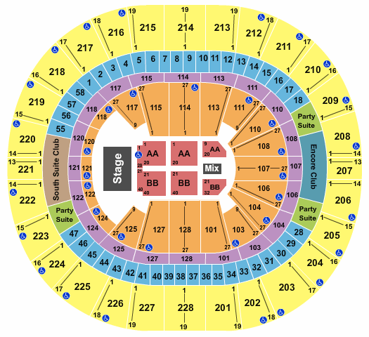 Climate Pledge Arena Concert Seating Seating Chart