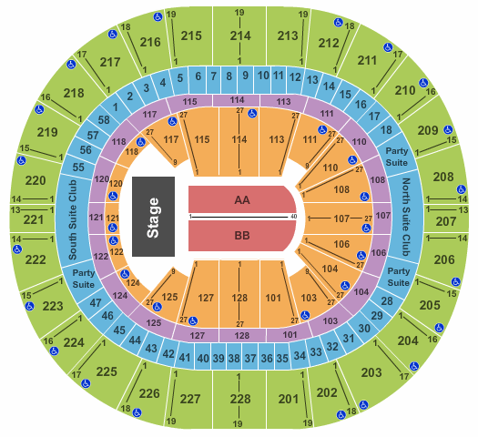 Climate Pledge Arena End Stage Seating Chart