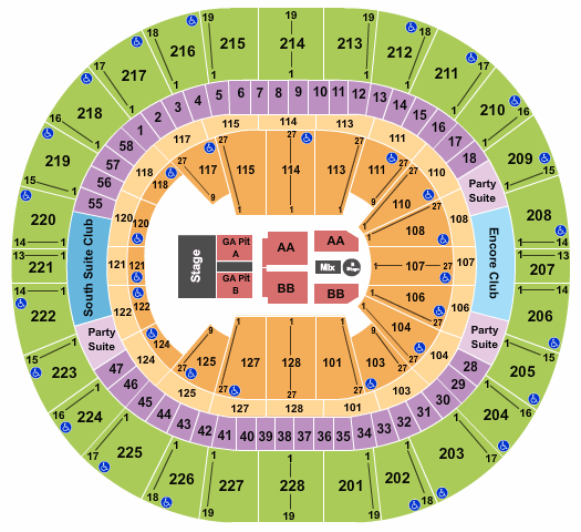 Climate Pledge Arena Imagine Dragons Seating Chart