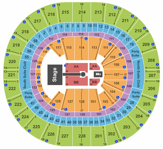 Climate Pledge Arena Kelly Clarkson Seating Chart