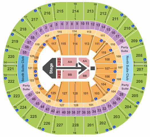 Climate Pledge Arena Maroon 5 Seating Chart