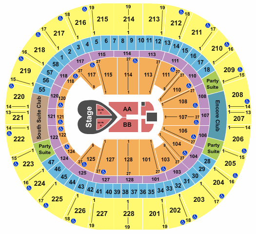 Climate Pledge Arena Pink Seating Chart