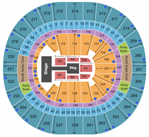 Climate Pledge Arena WWE Seating Chart