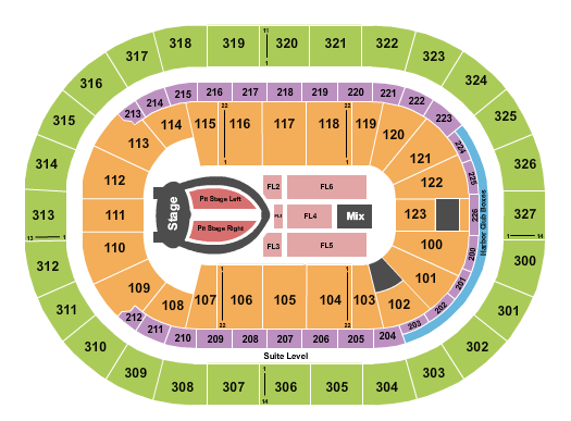 KeyBank Center Seating Chart - Buffalo