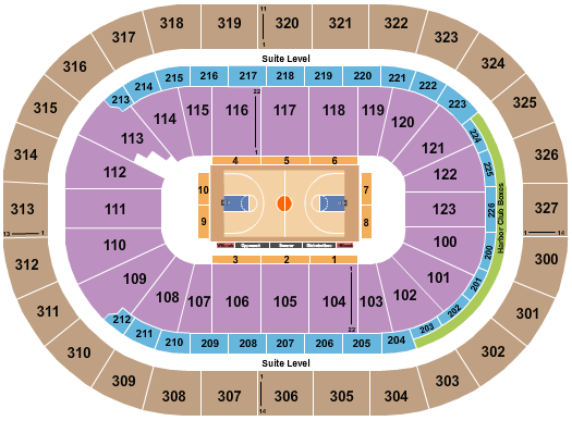 KeyBank Center Basketball - Globetrotters Seating Chart