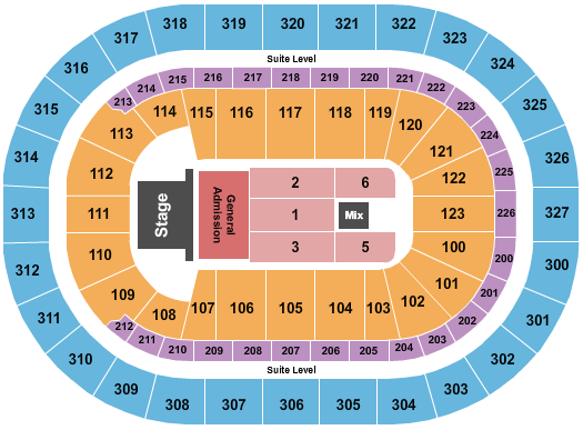 seating chart for KeyBank Center - Bruce Springsteen - eventticketscenter.com