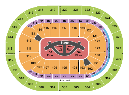 KeyBank Center Carrie Underwood Seating Chart
