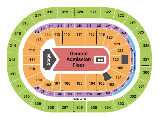 KeyBank Center Chance The Rapper Seating Chart