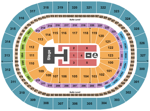 KeyBank Center Seating Chart