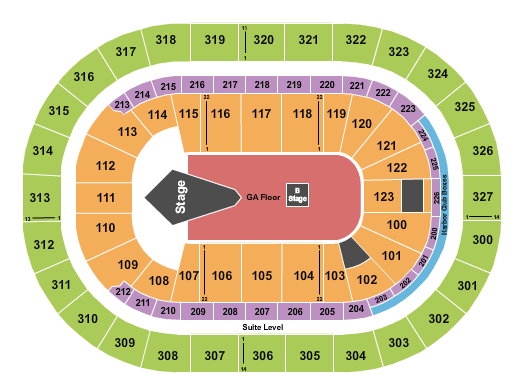KeyBank Center Disturbed & Three Day Grace Seating Chart