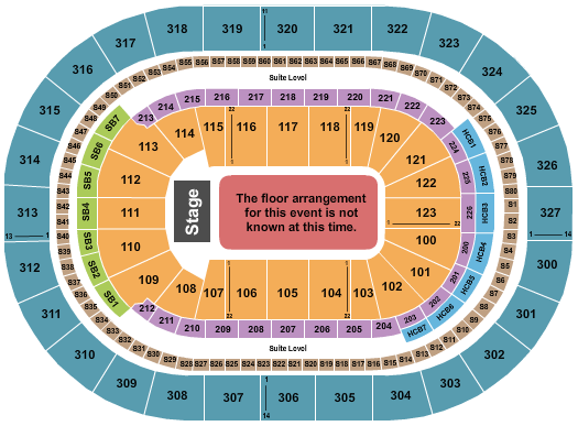 KeyBank Center Generic Floor Seating Chart