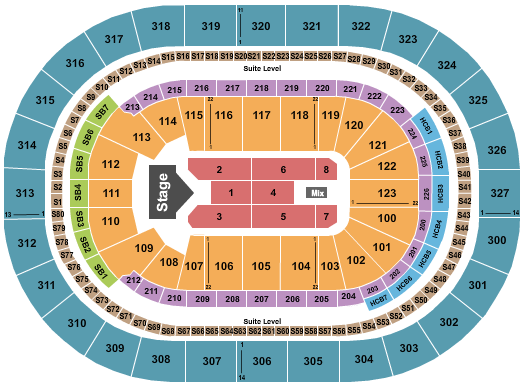 KeyBank Center Jelly Roll Seating Chart