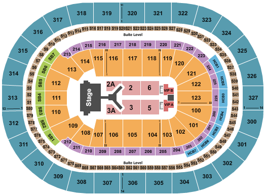 KeyBank Center Jonas Brothers 2023 Seating Chart