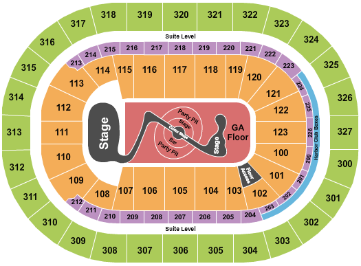 KeyBank Center Justin Timberlake Seating Chart