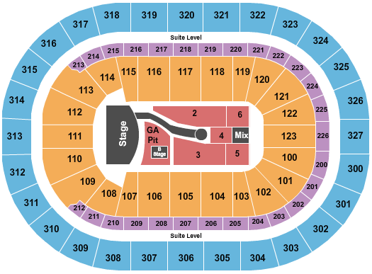 KeyBank Center Katy Perry Seating Chart