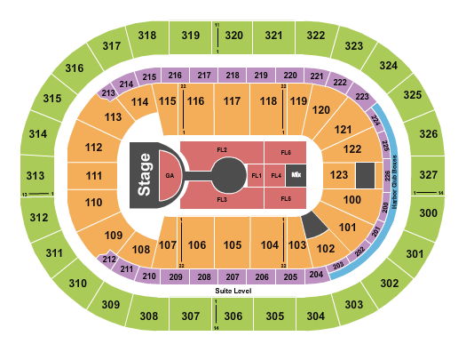 KeyBank Center Michael Buble Seating Chart