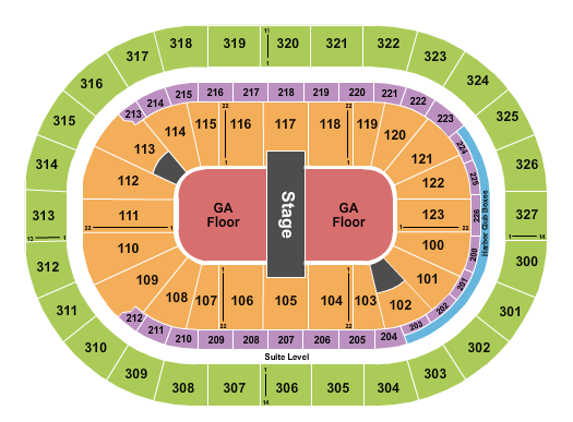 KeyBank Center Mumford and Sons Seating Chart