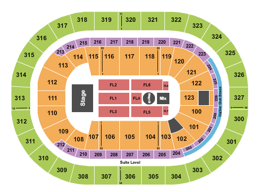 KeyBank Center New Kids On The Block Seating Chart