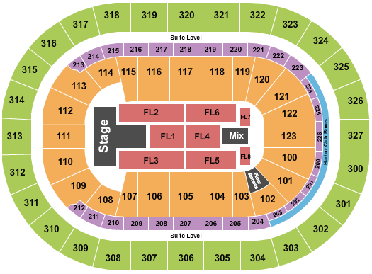 KeyBank Center Panic! At The Disco Seating Chart