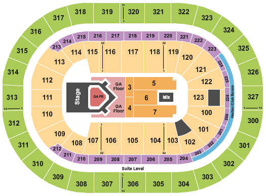 KeyBank Center The Lumineers Seating Chart