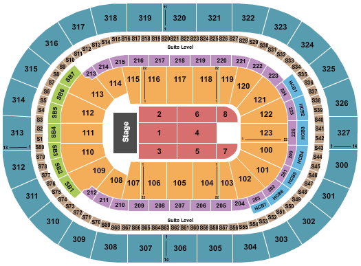 KeyBank Center Tool 2 Seating Chart