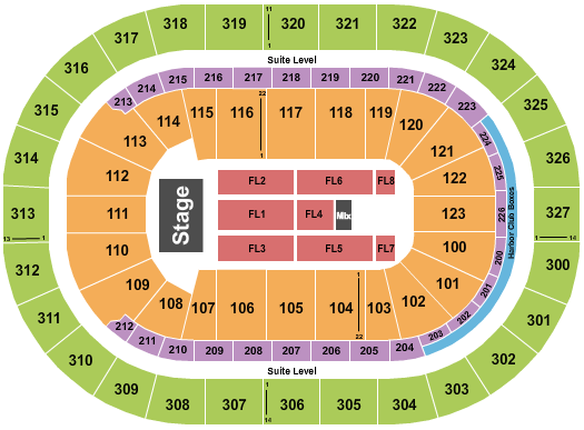 KeyBank Center Tool Seating Chart