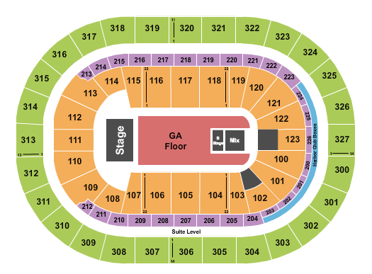 KeyBank Center Twenty One Pilots Seating Chart