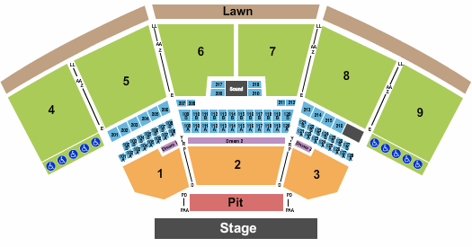 The Pavilion At Star Lake End Stage Pit 3 Seating Chart