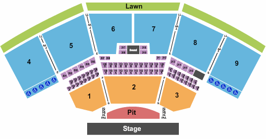 The Pavilion At Star Lake End Stage Pit Seating Chart