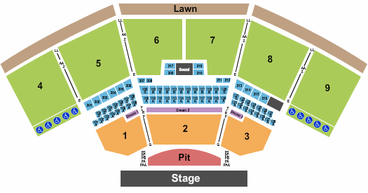 Keybank Pavilion Burgettstown Pa Seating Chart