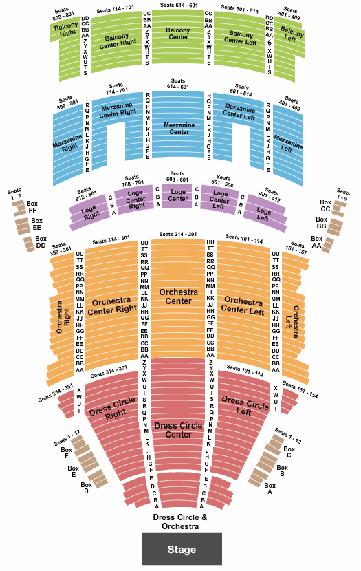 KeyBank State Theatre Seating Chart & Maps Cleveland