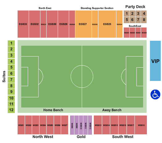 Keyworth Stadium Soccer 2 Seating Chart