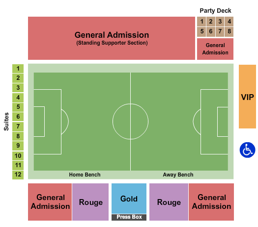 Keyworth Stadium Soccer Seating Chart