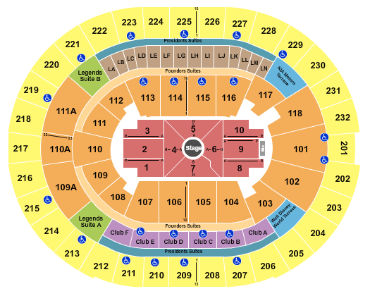 Nate Bargatze Kia Center Seating Chart