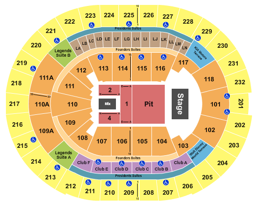 Kia Center Seating Chart